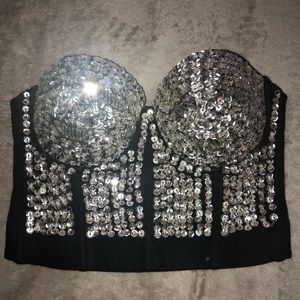 Sequence bustier top
